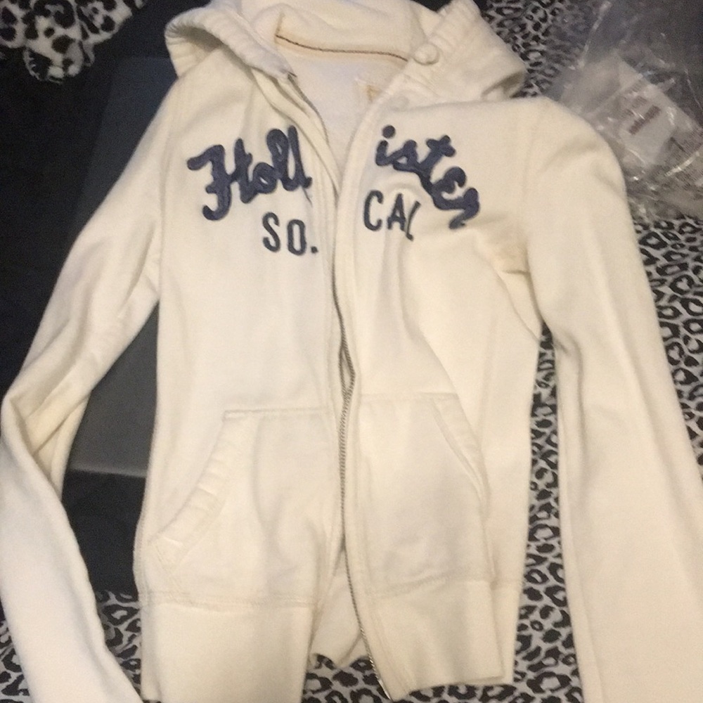 Hollister zip up hoodie.